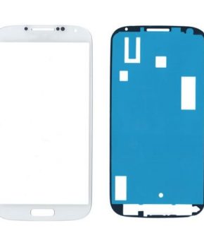 Samsung Galaxy S4 i9500 glas/scherm/display met sticker - wit