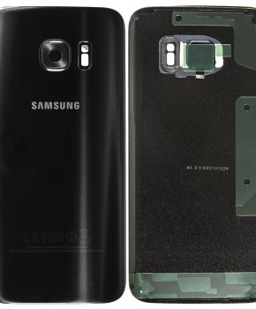 Samsung Galaxy S7 Batterij Cover Zwart - originele kwaliteit + lens