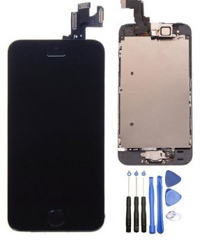 Volledig gemonteerde iphone 5s LCD - zwart - met homebutton
