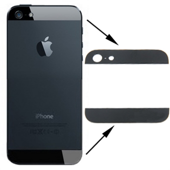 Iphone 5s -SE achterkant glas setje compleet - zwart