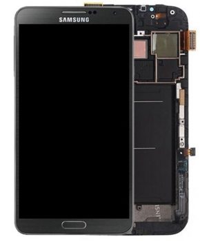 Samsung Note 3 scherm inclusief frame - zwart