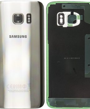 Samsung Galaxy S7 Batterij Cover Zilver - originele kwaliteit met camera lens
