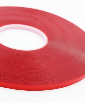 dubbelzijdige montage tape 33 meter x 6mm - rood