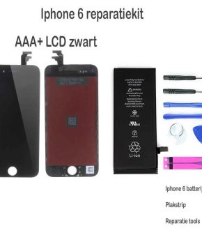Iphone 6 LCD reparatie en upgrade kit voor de Beginner - Zwart