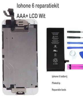 Iphone 6 LCD reparatie en upgrade kit voor de Beginner - Wit
