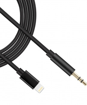 Lightning compatible naar 3.5mm aux-kabel - 0.9m - Zwart