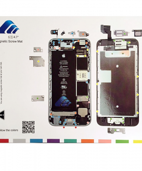 Magnetische schroeven mat - voor iPhone 6S 4.7"