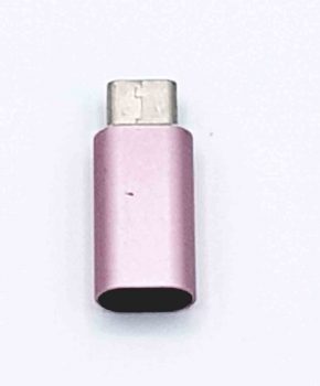 8 Pins Female naar Type C Male USB Adapter - Roze