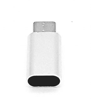 8 Pins Female naar Type C Male USB Adapter - Zilver