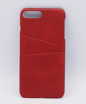 Voor IPhone 7/8 - kunstlederen back cover / wallet rood