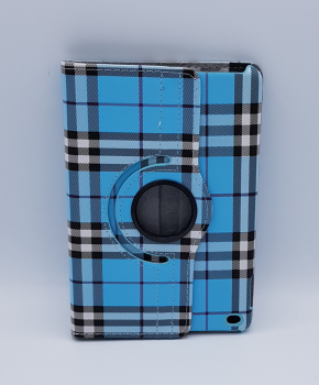Voor iPad mini 1/2/3 case / hoes  - Geruit- blauw