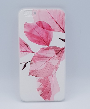 Voor IPhone 6 Plus hoesje - roze bladeren