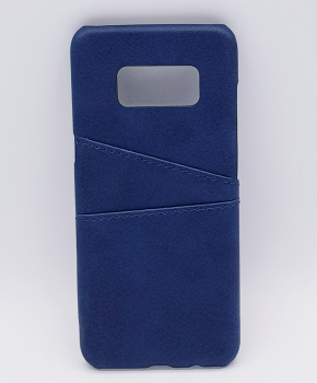 Voor Samsung S8 Plus - kunstlederen back cover / wallet blauw