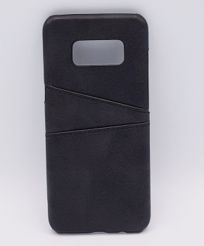Voor Samsung S8 Plus - kunstlederen back cover / wallet zwart