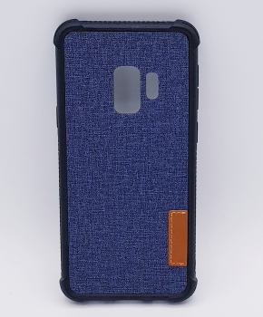 Voor Samsung Galaxy S9 - hoesje - Jeanslook - blauw