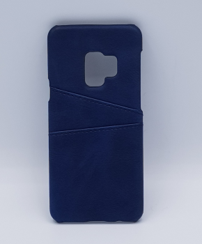 Voor Samsung S9 - kunstlederen back cover / wallet blauw