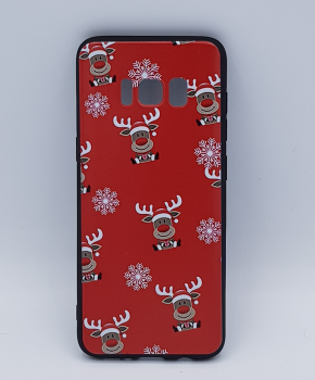 Samsung S9 hoesje  - kerst - Rudolf rednose - rood