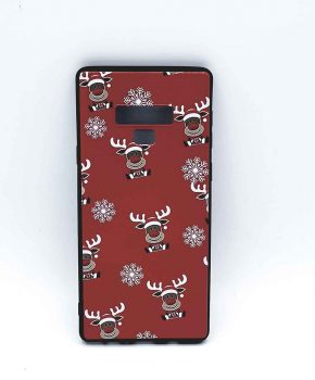 Samsung Note 9 hoesje  - kerst - Rudolf rednose - rood
