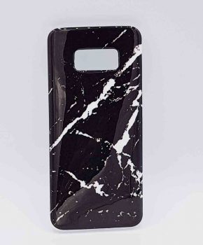 Voor Samsung Galaxy S8 - hoesje - Black marble