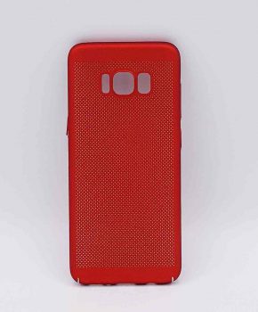 Voor Samsung Galaxy S8 - hoesje - metaal gaas look - Rood