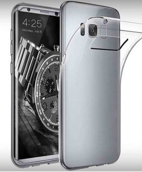 Voor Samsung S8  - transparant Hoesje - doorzichtig