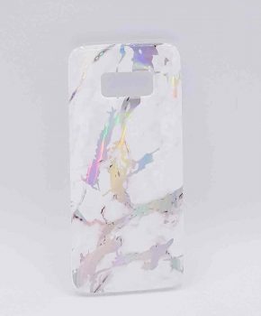 Voor Samsung Galaxy S8 - hoesje - White marble flash