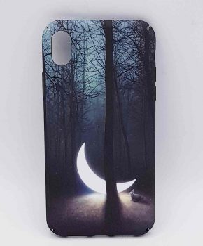 iPhone XR- hoesje - sunken moon in the forest