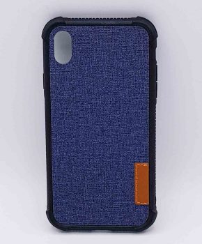 Voor IPhone XR - hoesje - Jeanslook - blauw