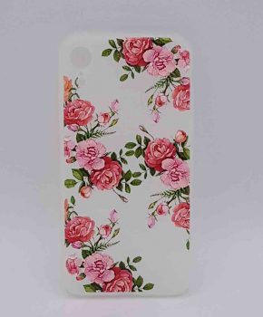 iPhone XR - hoesje - Roze rozen in bloei
