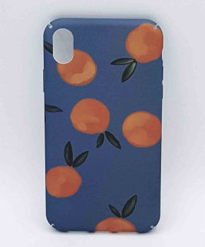 iPhone XR - hoesje - Oranges on Blue
