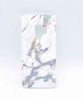 Voor Samsung Galaxy S9 - hoesje - White marble flash