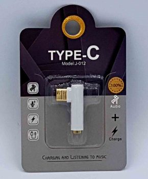 USB-C naar 3,5mm Jack audio adapter - wit