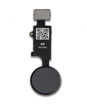 Universele home button voor IPhone 7 / 7P /8 /8P - met drukfunctie - zwart