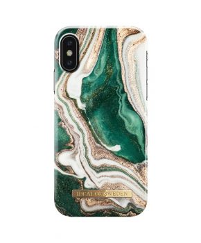 iDeal Fashion Case Golden Jade Marble iPhone XS/X