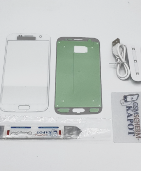Voor Samsung Galaxy S7 glas reparatie set - wit