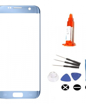Voor Samsung Galaxy S7 Edge voorglas reparatieset - blauw