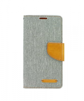 Canvas Book case - voor de Huawei P Smart - grijs
