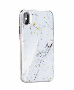 Forcell MARBLE Case voor Samsung Galaxy A10 - white marble