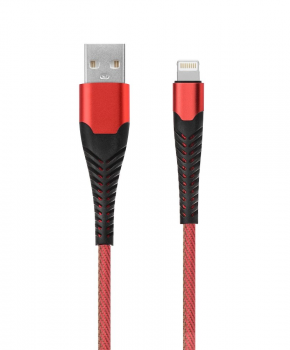 Heavy Duty USB laadkabel 8-pins - 3 meter rood