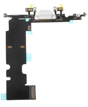 Voor Apple iPhone 8 Plus dock-connector flexkabel - wit