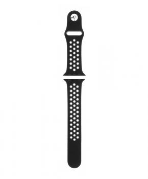 Sport strap compatible met Apple Watch 42/44mm / C001 - zwart - grijs
