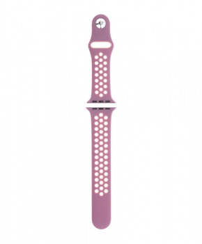 Sport strap compatible met Apple Watch 38/40mm / C024 / roze - wit