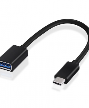 type-C male naar USB female - OTG kabel - zwart