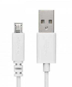 USB naar Micro-usb 2 meter extra lange kabel oplader - wit