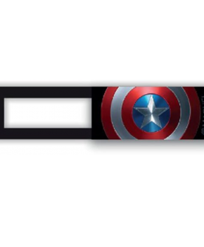 Webcam cover / schuifje  - licentie™ - Captain America 02 - zwart