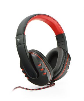 Gaming Headset met mic - ART NEMEZIS - rood