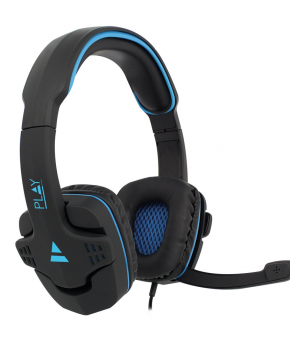 Game headset  over ear - met mic - Ewent PL3320 - blauw