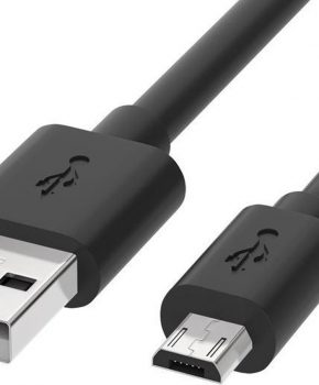 USB kabel naar Micro USB - 2,0 Meter - zwart