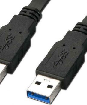 Reekin USB 3.0 Kabel - Male-Male - 1,0 Meter - zwart