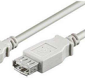 M-Cab USB 2.0 Extension kabel 2m - wit